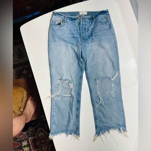 Free People Distressed Jeans
